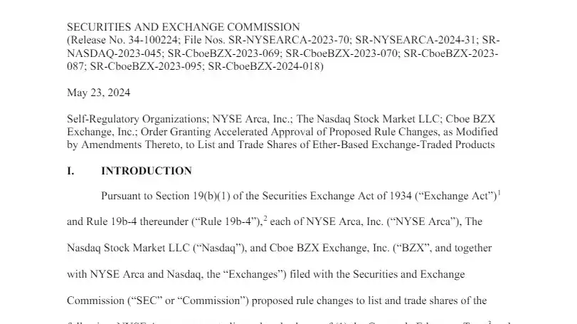 ABD SEC 8 Spot Ethereum ETF-i Onayladı - 2 Resim - 1
