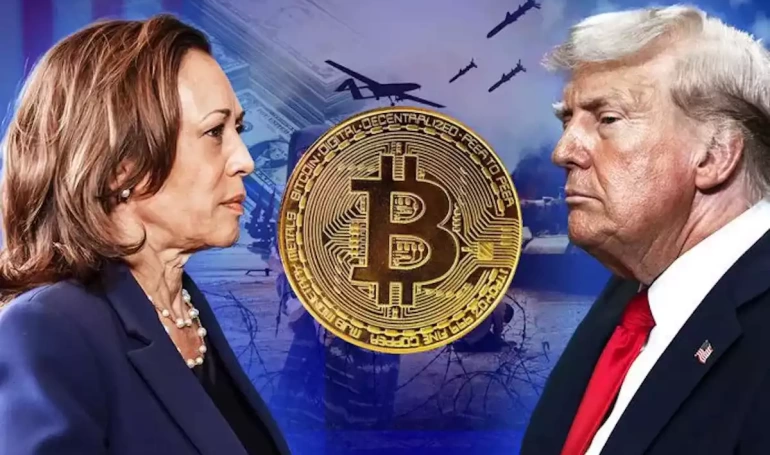 Trump Harris Bitcoin abd secimleri