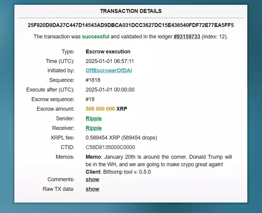 Ripple, Umut Verici Mesajla 500 Milyon XRP’nin Kilidini Açtı - 3 Resim - 2