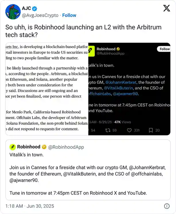 Robinhood ile Ortaklık Spekülasyonları Arasında Arbitrum Yüzde 17 Yükseldi - 2 Resim - 1
