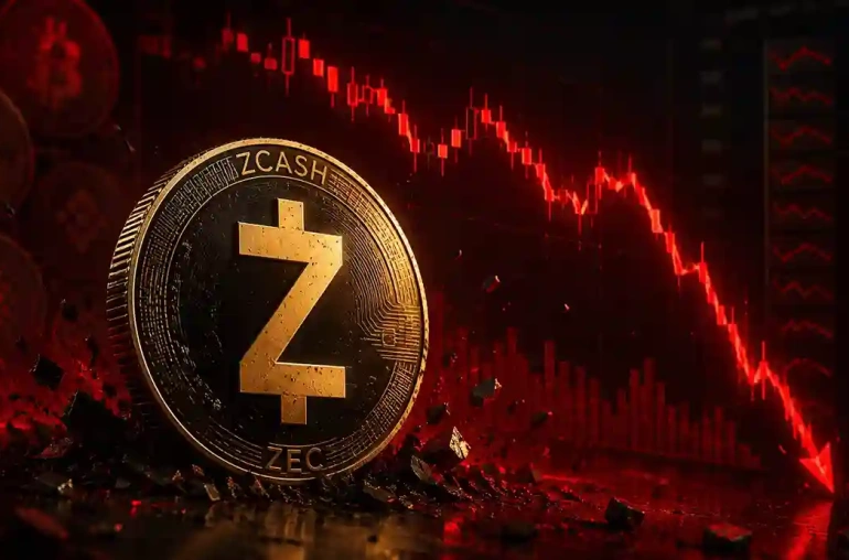 ZCash ZEC Crash kripto dusus