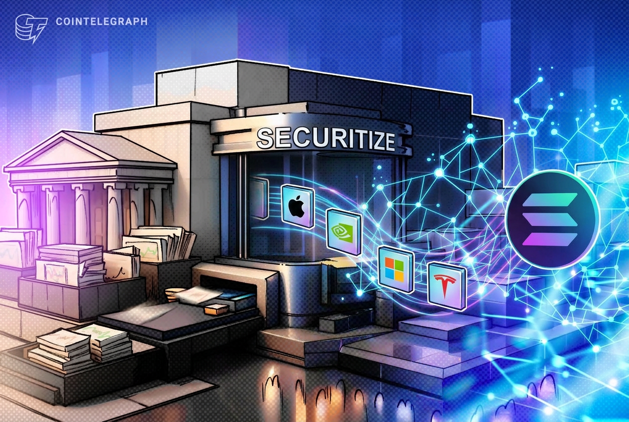 Securitize, Tokenleştirilmiş ABD Hisse Senetlerini Solana Üzerinde Başlattıktan Sonra %10'un Üzerinde Değer Kazandı